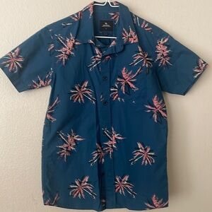 Rip Curl Short Sleeve Button-Up Shirt for Boys